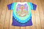 Vintage 2000 Grateful Dead Lighthouse Tie Dye Liquid Blue Band T Shirt