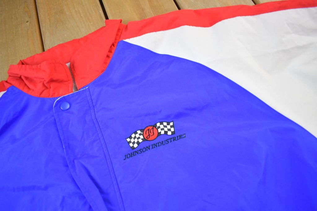 Vintage 1990s GOODYEAR Johnson Industries Motorsports Embroidered Racing Jacket