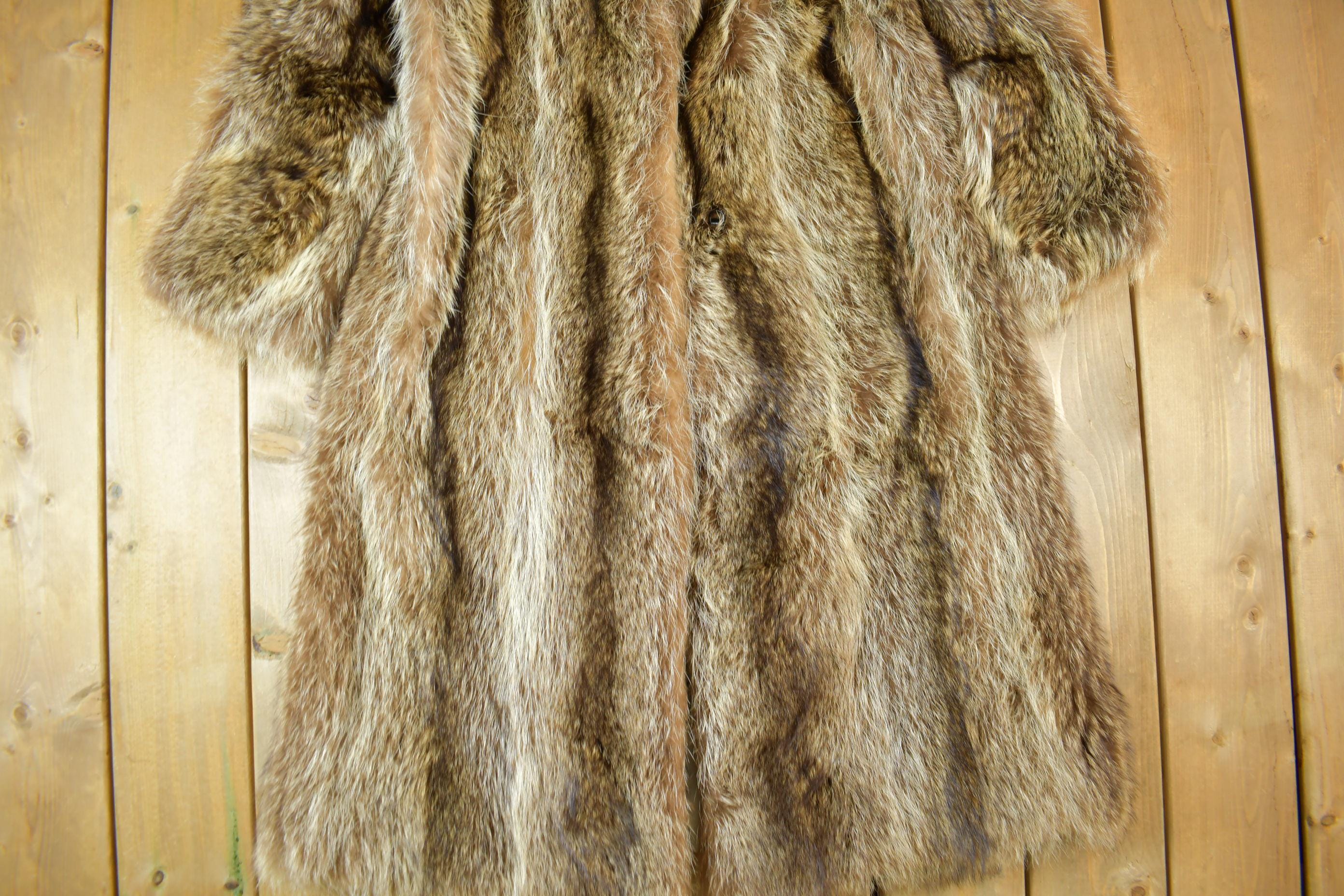 Vintage 1970s Coyote Long Coat