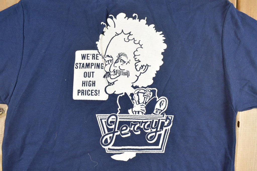Vintage 1990s Jerry's Quarter Button Graphic Polo