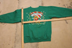 Vintage 1990s Beary Christmas Graphic Crewneck Sweater , 90s Holiday Crewneck , Winter Wear , Festive Graphic , Candy Cane , Teddy Bear