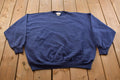 Vintage 1990s Blank Navy Blue Crewneck Sweatshirt