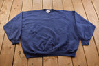 Vintage 1990s Blank Navy Blue Crewneck Sweatshirt
