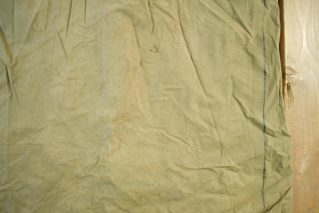 Vintage 1970s 1980s Army Military Button Down Rain Jacket Overcoat Men's Large