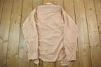 Vintage 1990s Blank Tan Button Up Shirt
