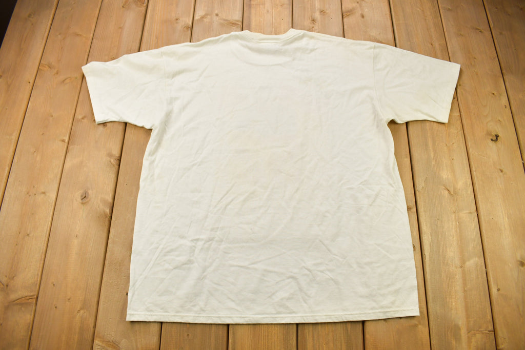 Vintage 1990s Raw Pep #52 New York Giants NFL Graphic T-Shirt