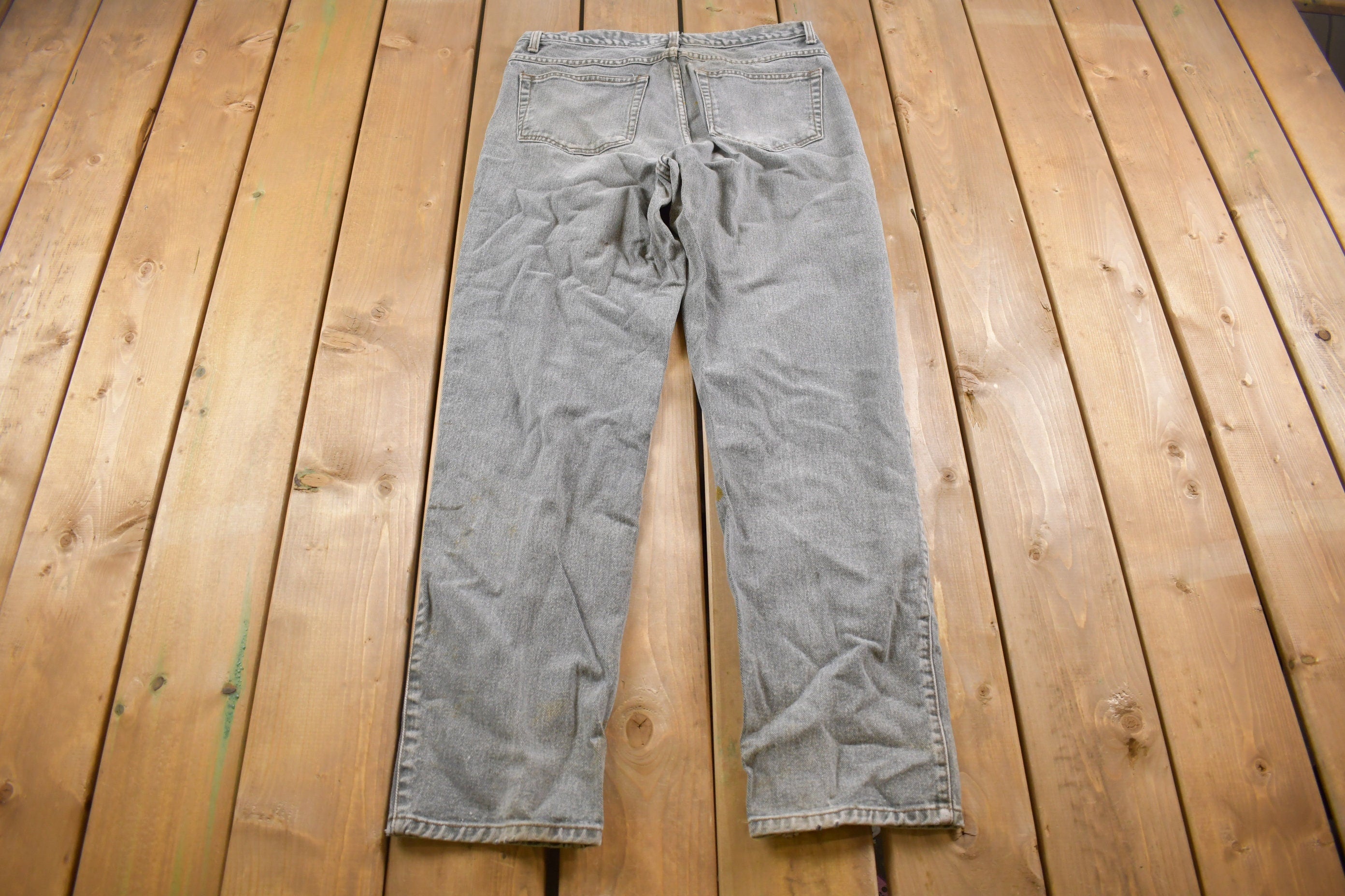 Vintage 1990's International Concepts Grey Jeans 32 x 31