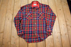 Vintage 1980s Outdoor Exchange Wool Plaid Flannel Button Up Shirt