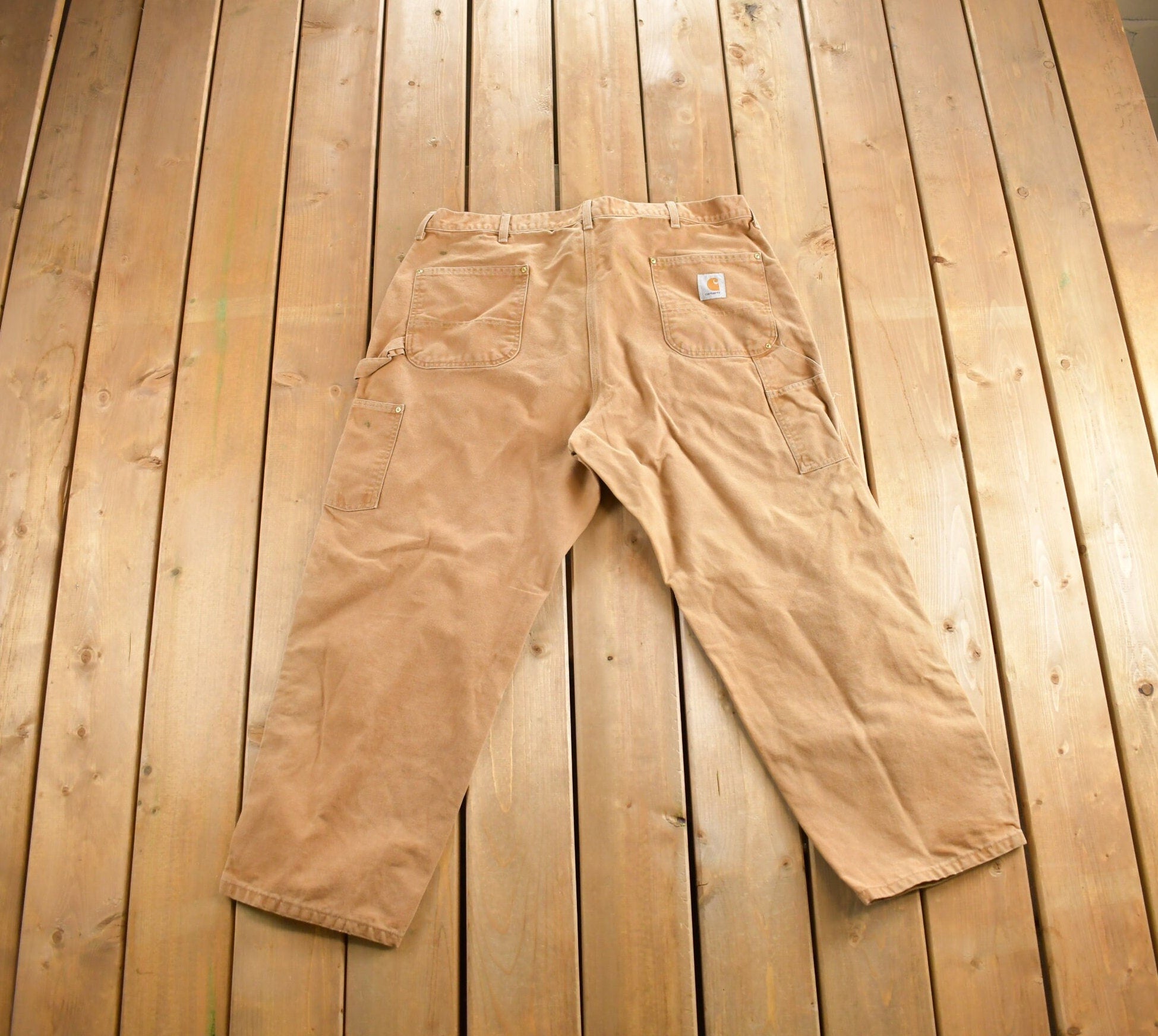 Vintage 1990s Carhartt Work Double Knee Work Pants Size 46x30