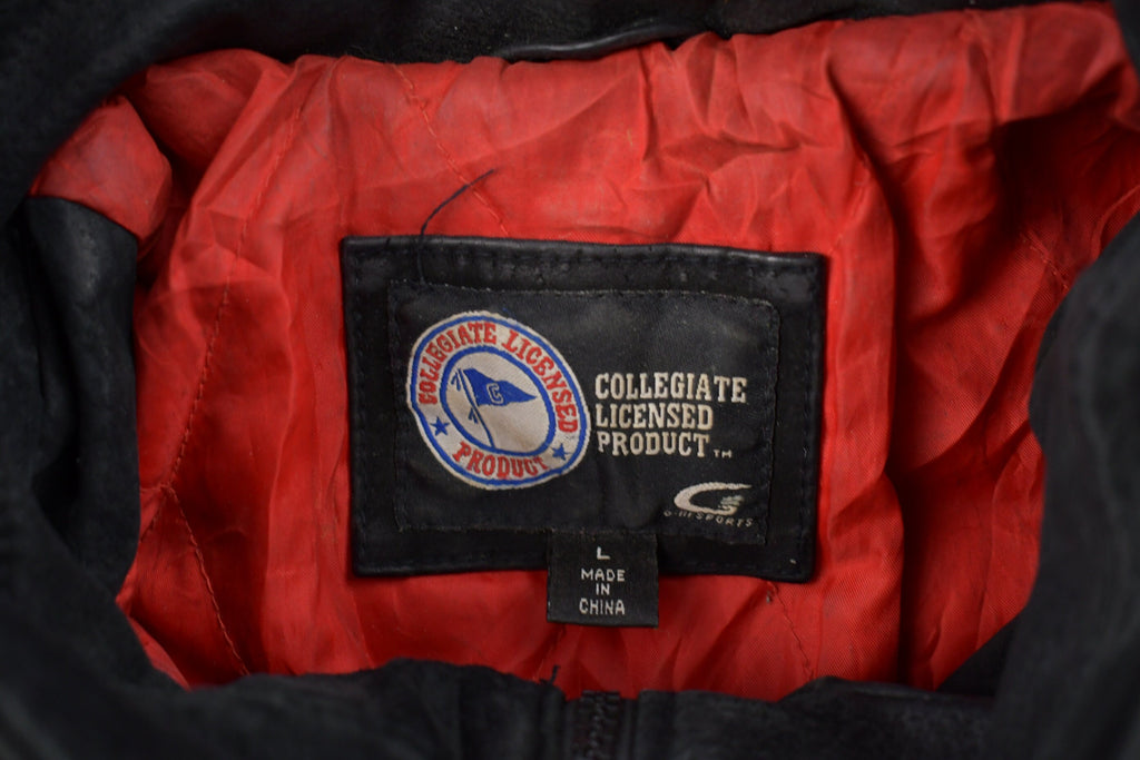 Vintage 1990s University of Ohio State Buckeyes Collegiate Leather Jacket