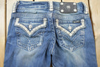 Vintage Y2K Miss Me Bedazzled Low Rise Jeans Size 26x32