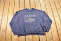 Vintage 1990s Religious Themed Jesus Crewneck Sweatshirt