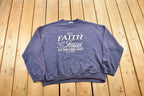 Vintage 1990s Religious Themed Jesus Crewneck Sweatshirt