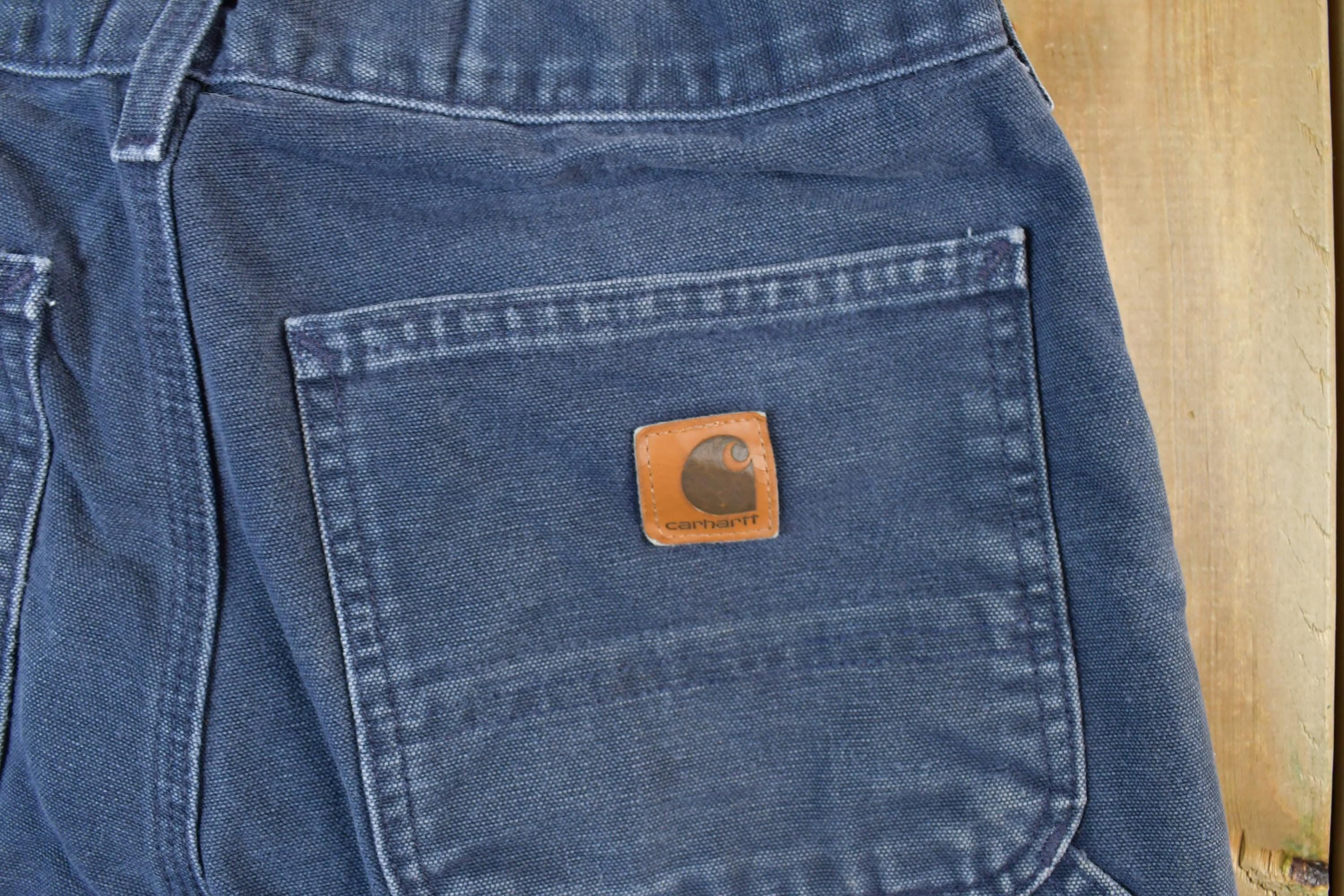 Vintage 1990s Carhartt Denim Cotton Work Pants Size 31 x 30