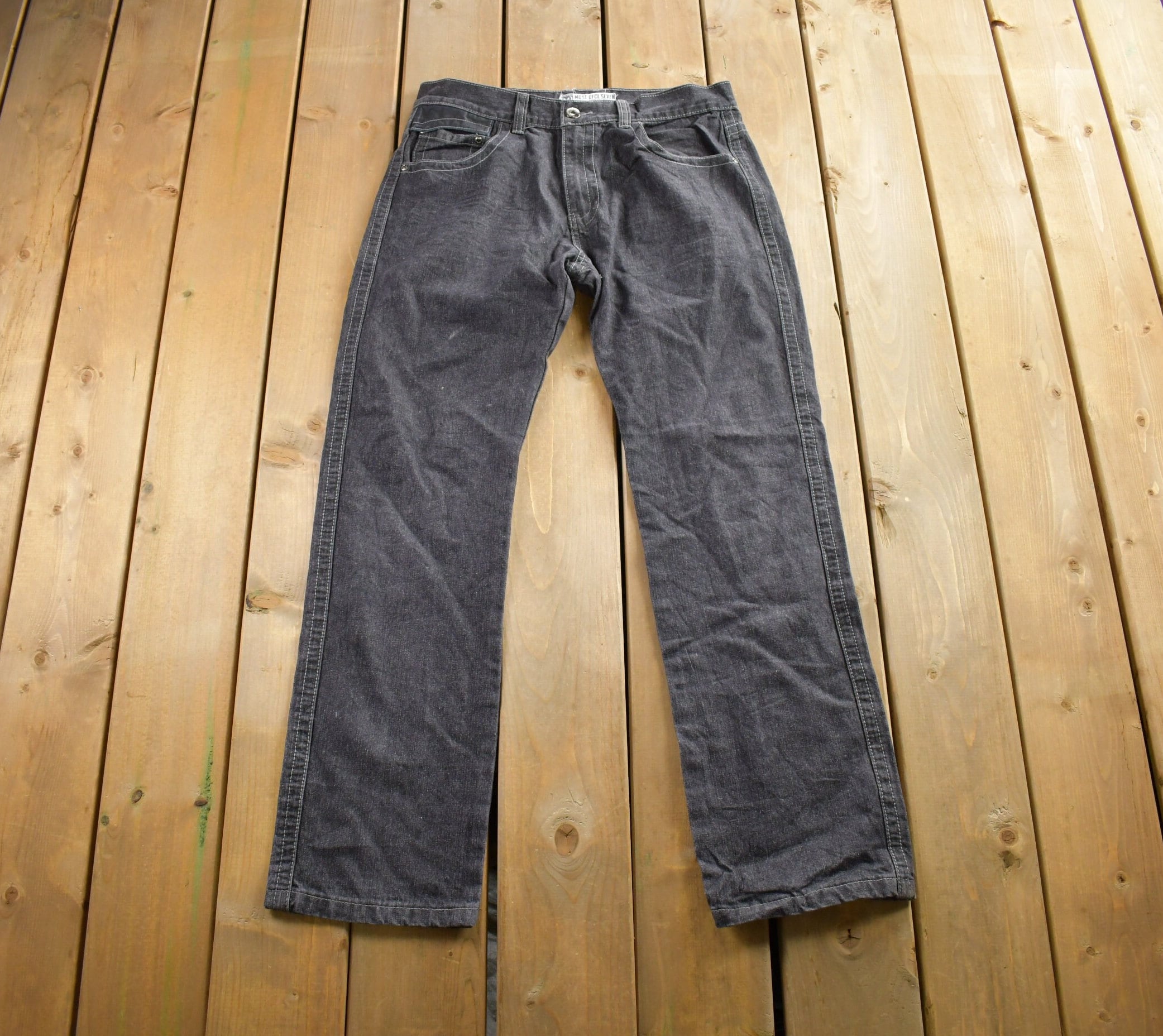 Vintage Y2K Most Ofcl Seven Denim Straight Jeans Size 34x32