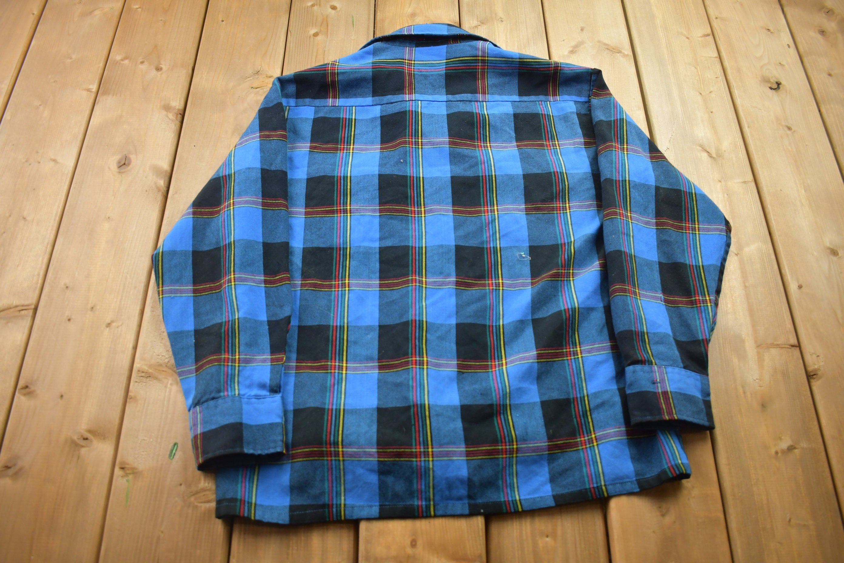 Vintage 1990s Reef Sport Lined Plaid Button Up Shirt