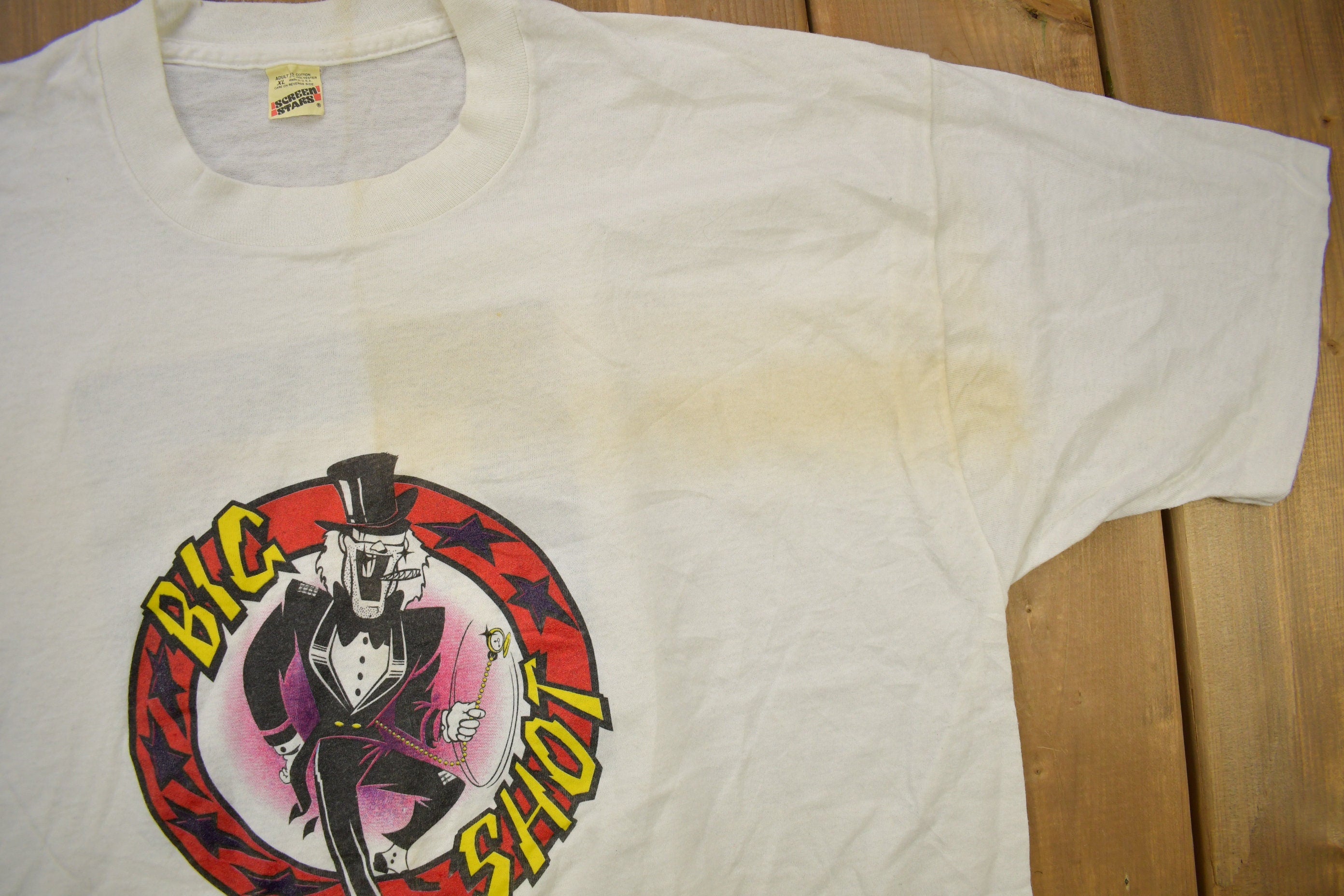 Vintage 1986 Deadstock Flock Of Seagulls Big Shot Graphic T Shirt The Light At The End Of The World