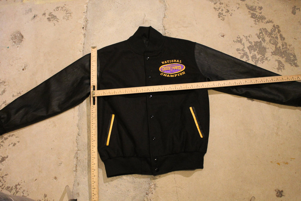 Vintage 1990s American Cheer Power National Champions Bomber Jacket