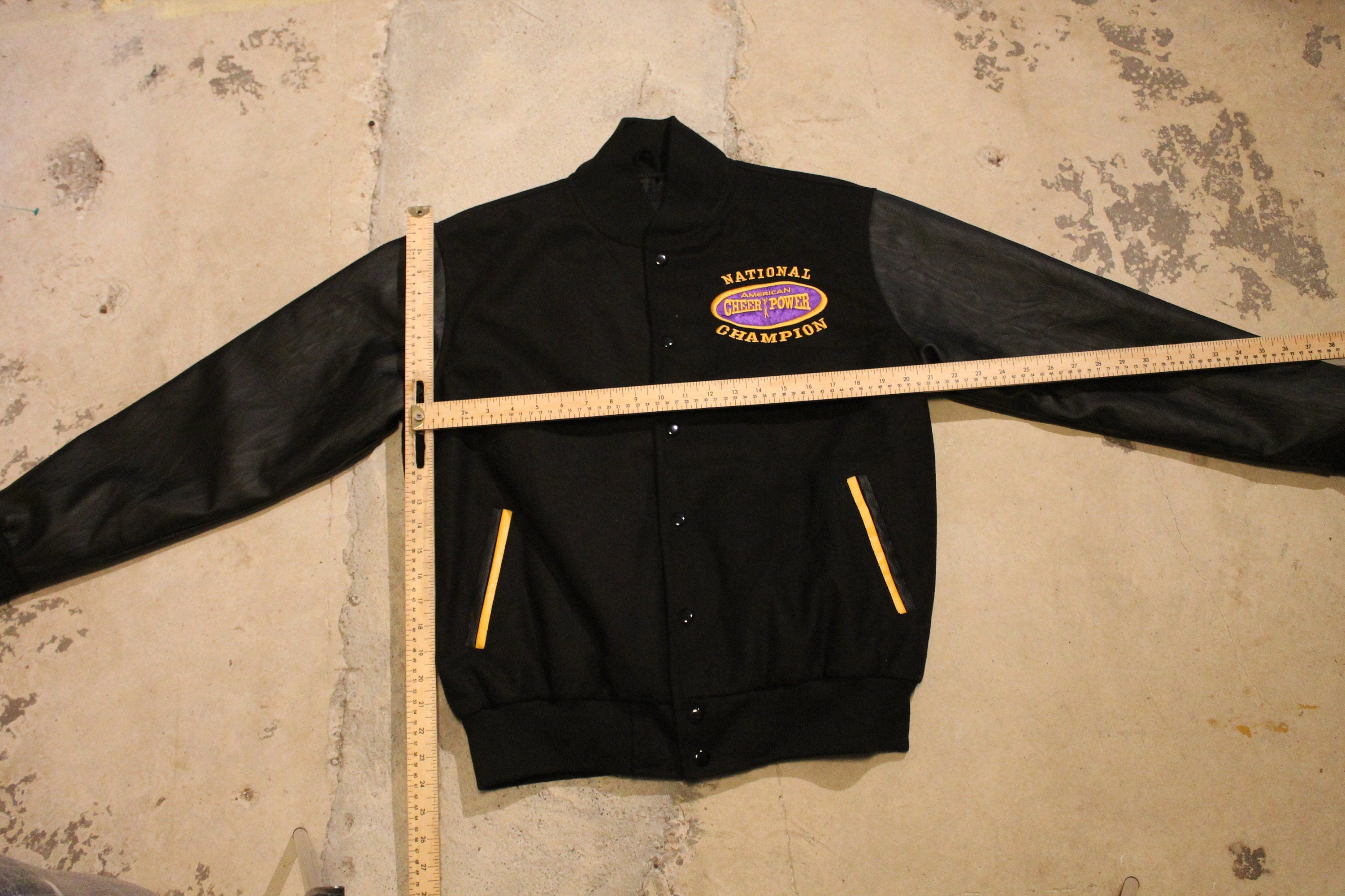 Vintage 1990s American Cheer Power National Champions Bomber Jacket