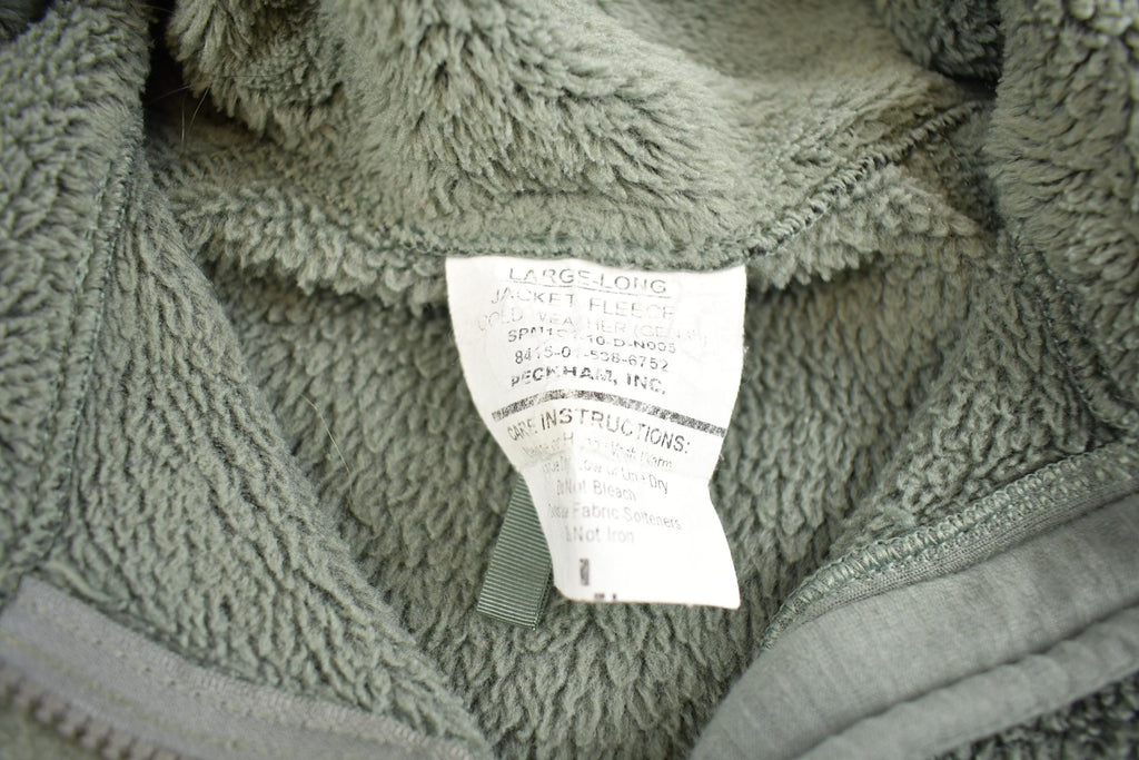 Vintage 1990s Green Fuzzy Fleece Sweater Made In USA