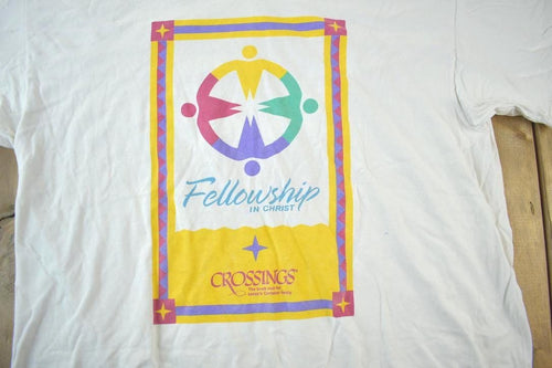 Vintage 1990s Fellowship in Christ Lee Graphic T-Shirt / Vintage T Shirt / Streetwear / Graphic Tee / Single Stitch /