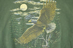 Vintage 1990s American Eagle Wilderness Graphic Print Crewneck Sweatshirt Men's L