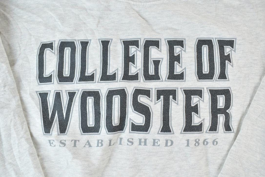 Vintage 1990s College Of Wooster University Collegiate Crewneck