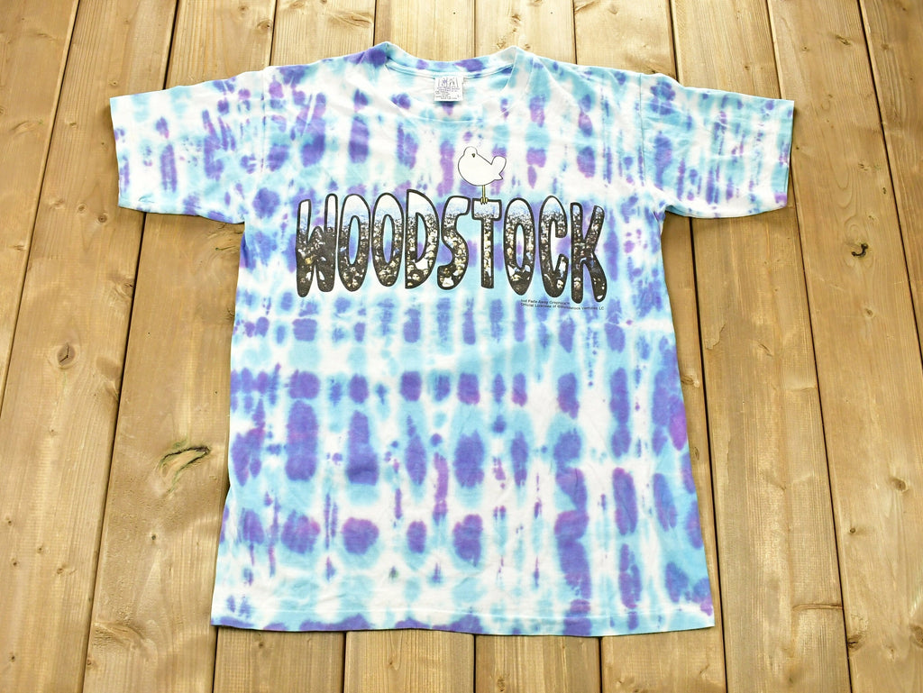 Vintage 1990s Woodstock Music Festival Tie Dye T-shirt