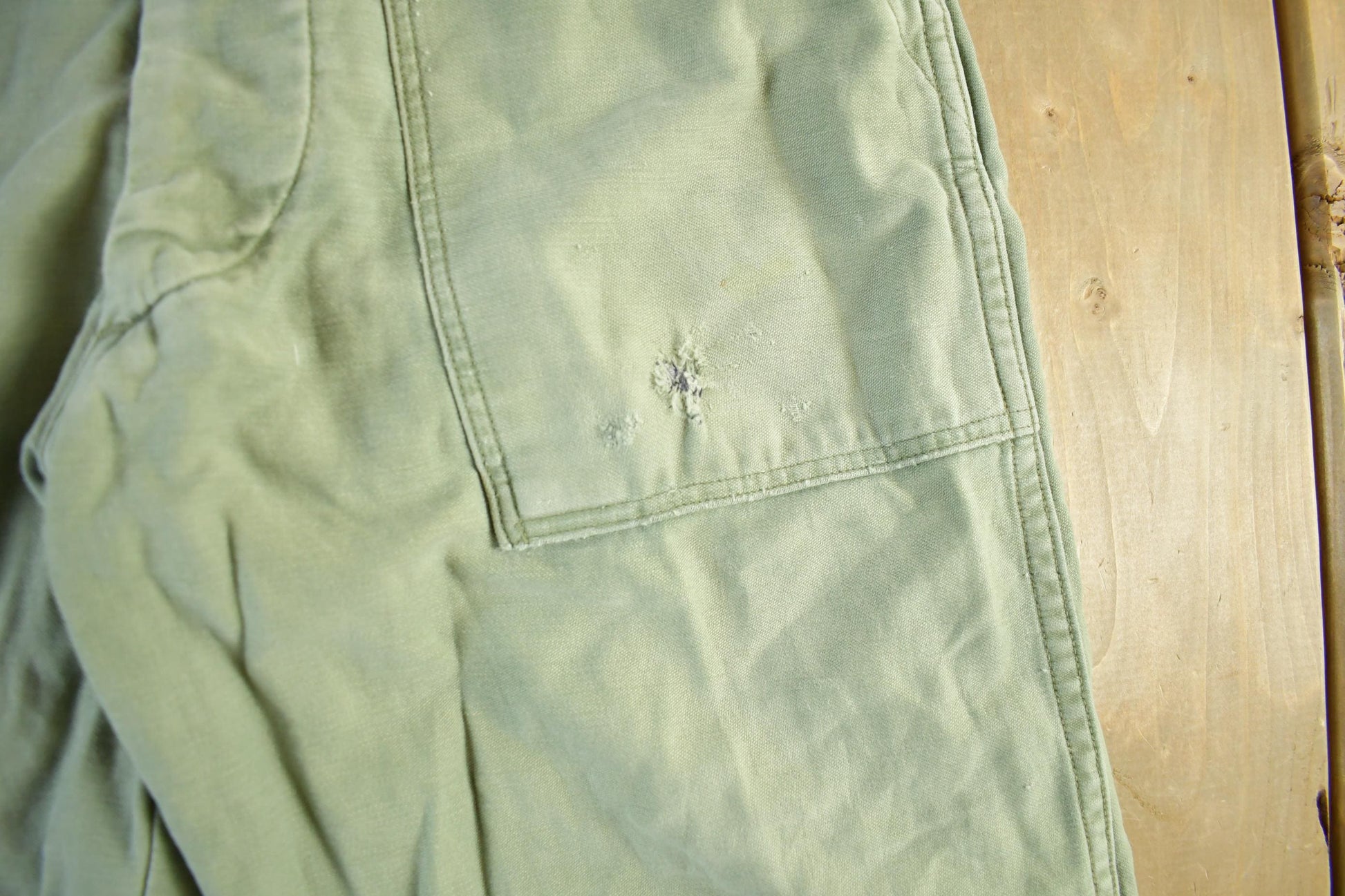 Vintage 1970s Military OG-107 Sateen Fatigue Pants Size 28 x 32