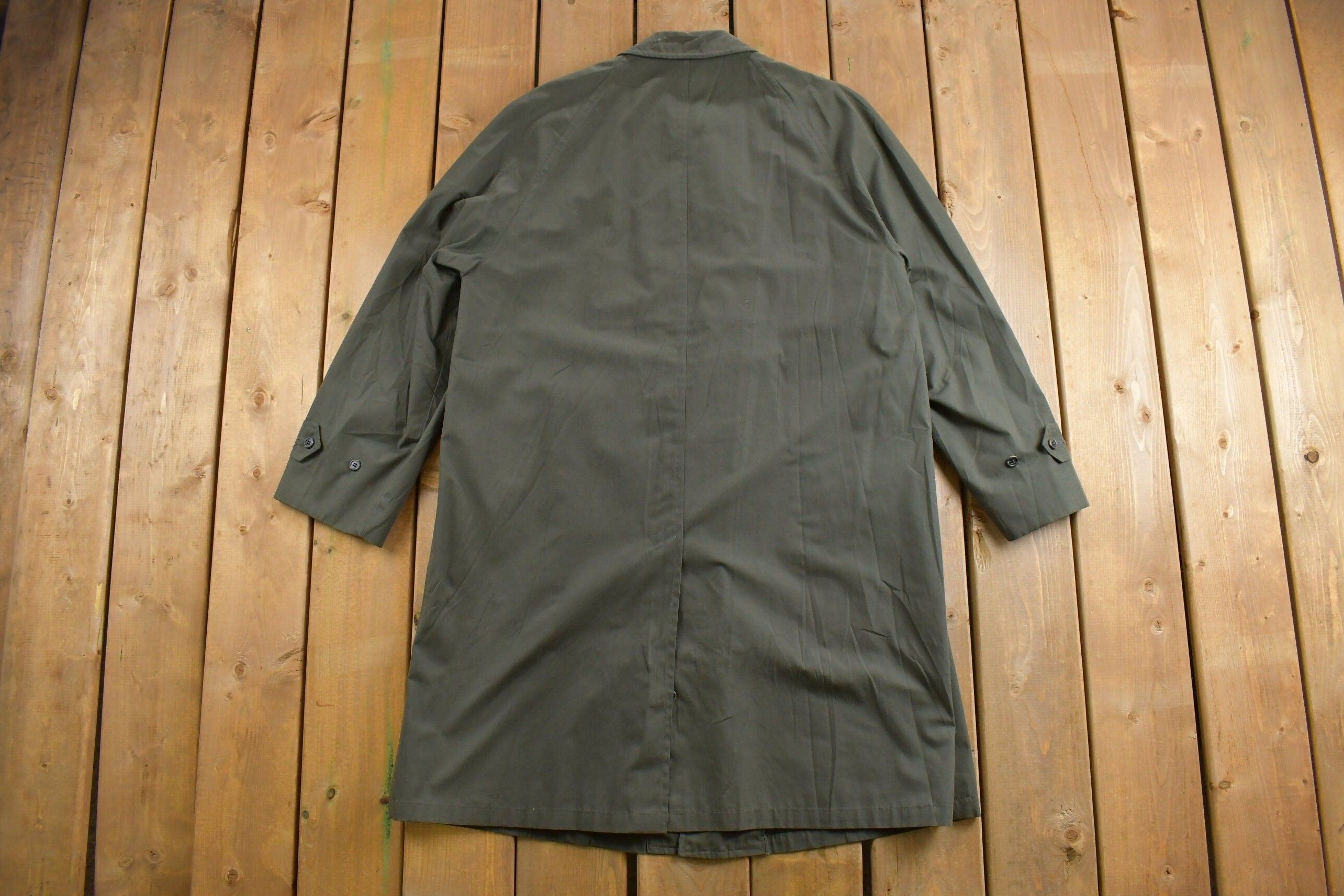 Vintage 1980s Botany Weather Topper Full Length Trench Coat