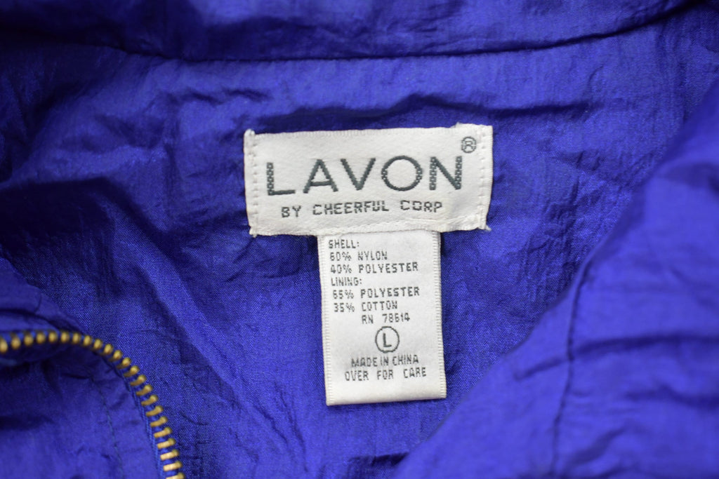 Vintage 1990s Lavon Floral Windbreaker Jacket