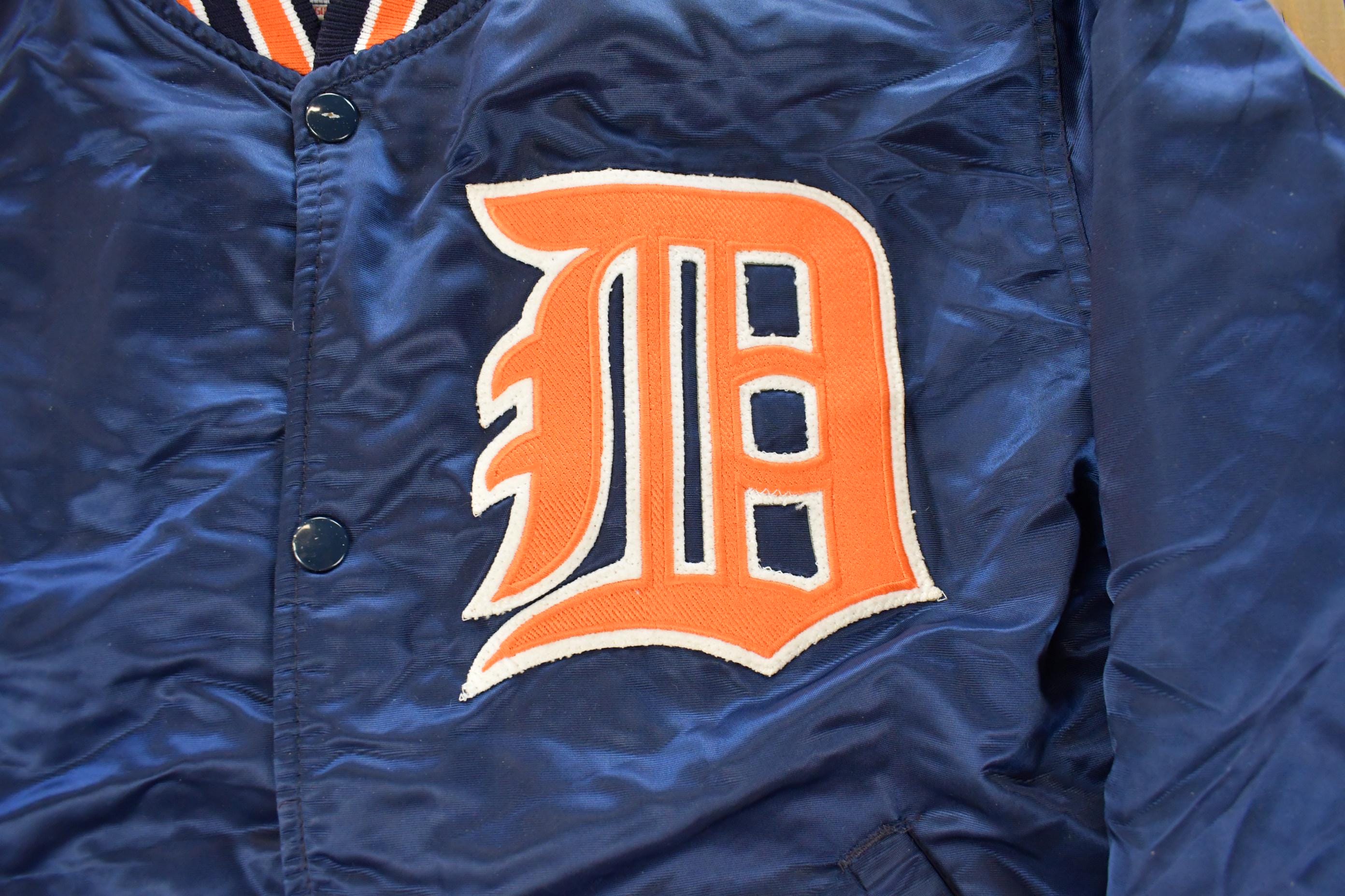 Vintage 1980s Detroit Tigers MLB Satin Starter Jacket Men's Medium
