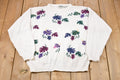 Vintage 1980s Northern Reflections Floral Print Knitted Sweater