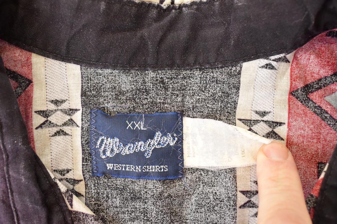 Vintage 1990s Wrangler Western Button Up Shirt Men's XL