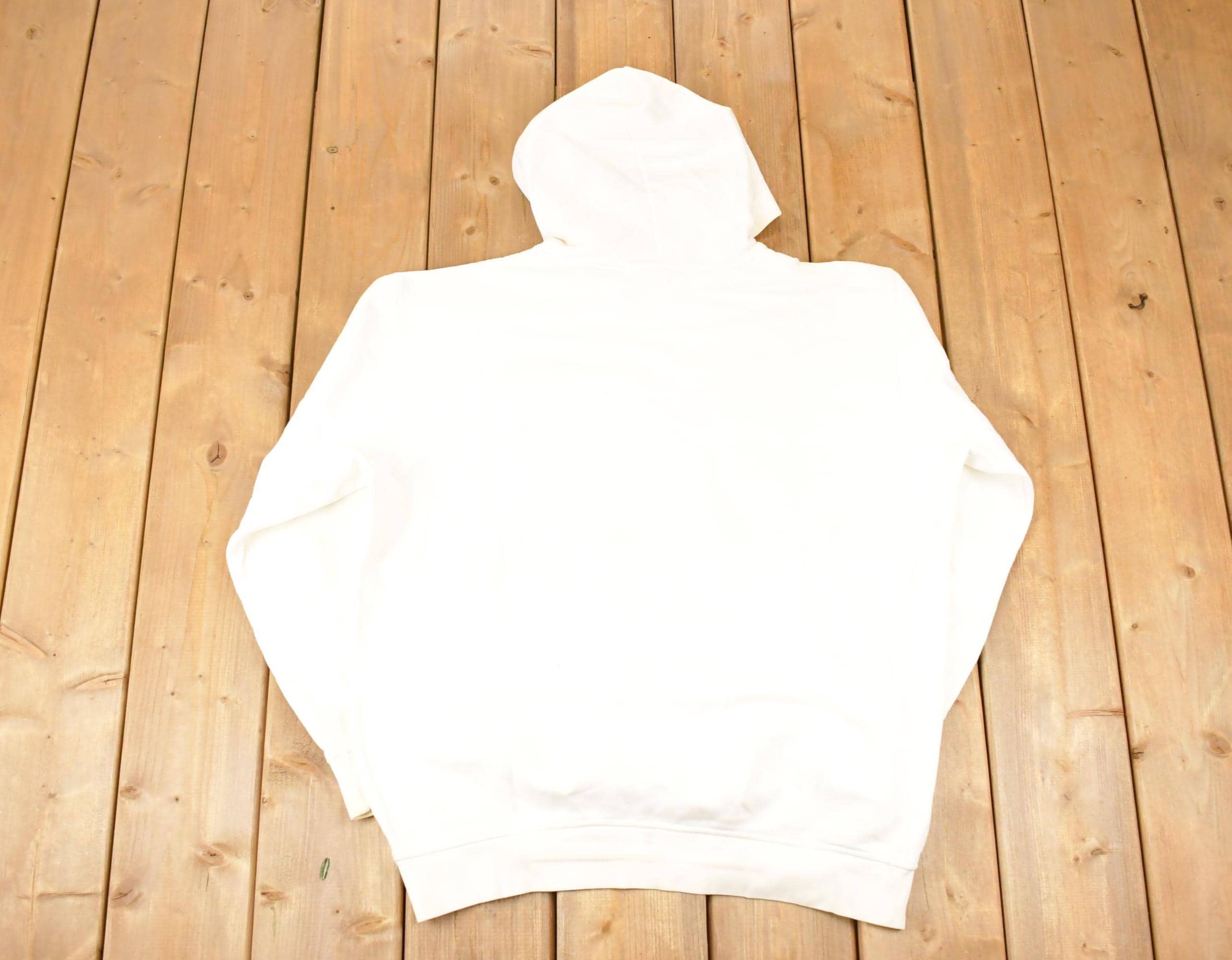 Vintage Y2K Nike Big Middle Embroidered Swoosh Hoodie Sweatshirt Men's L