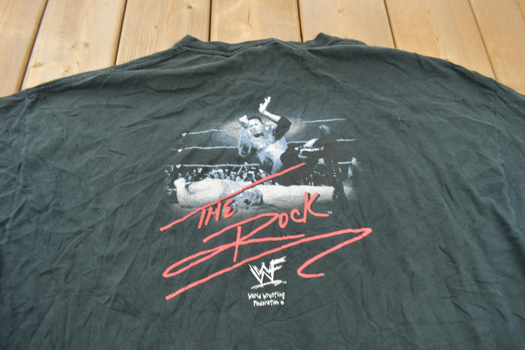 Vintage 1998 The Rock Layin' The Smack Down Graphic T-Shirt