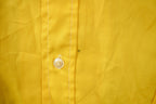 Vintage 1960s Blank Yellow Tapered N' Tails Button Up Shirt  Spear Collar Shirt  1960s Button Up  Vintage Flannel  Basic Button Up