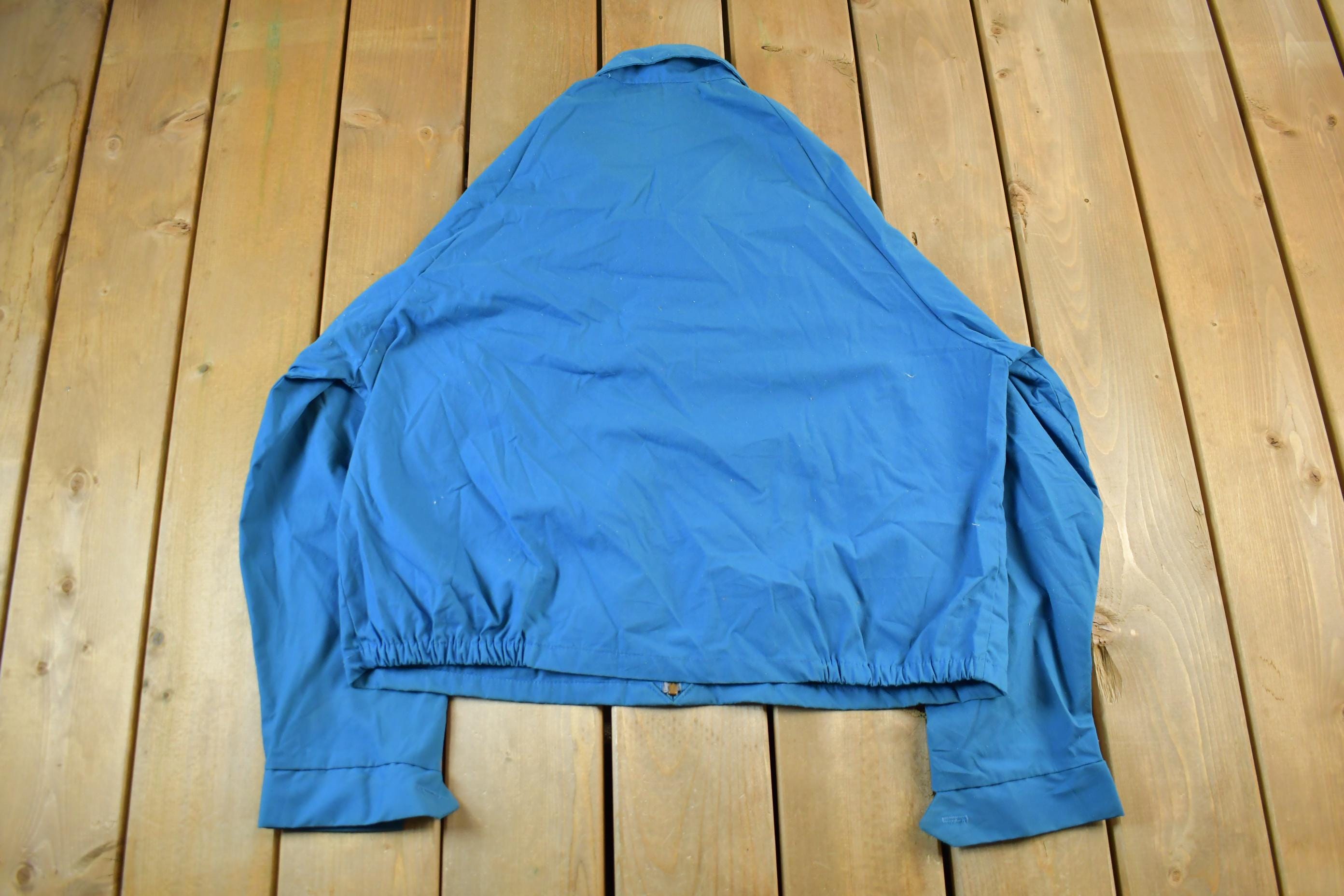 Vintage 1970s JC Penney Penn Prest Zip Up Harrington Jacket Men's XL /