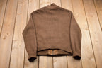 Vintage 1989s LM Suede Knitted Sweater /