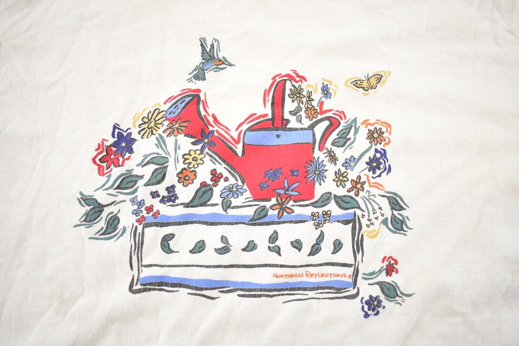 Vintage 1990s Northern Reflections Flower Pot Graphic T-Shirt