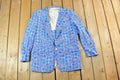 Vintage 1990s Light Abstract Print Dinner Jacket