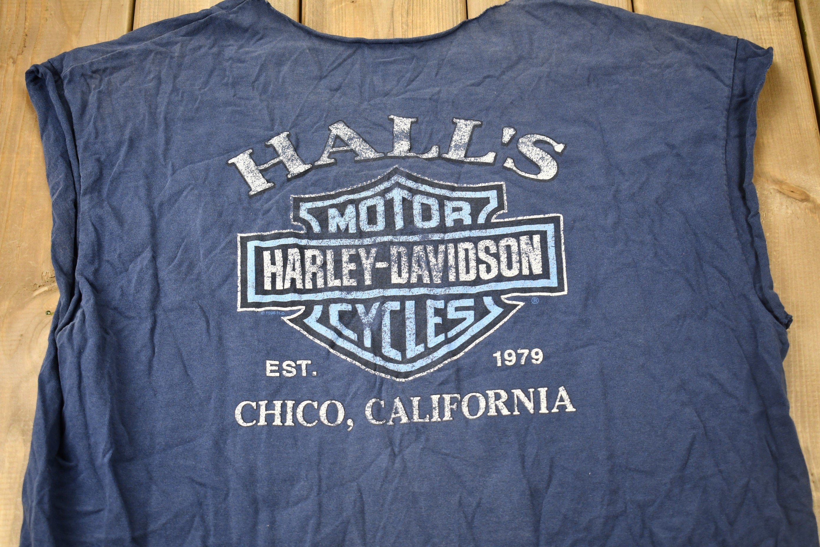 Vintage 1996 Harley Davidson Motorcycles Chico California T-Shirt