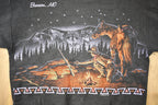 Vintage 1992 Branson Missouri Campfire All Over Print Crewneck