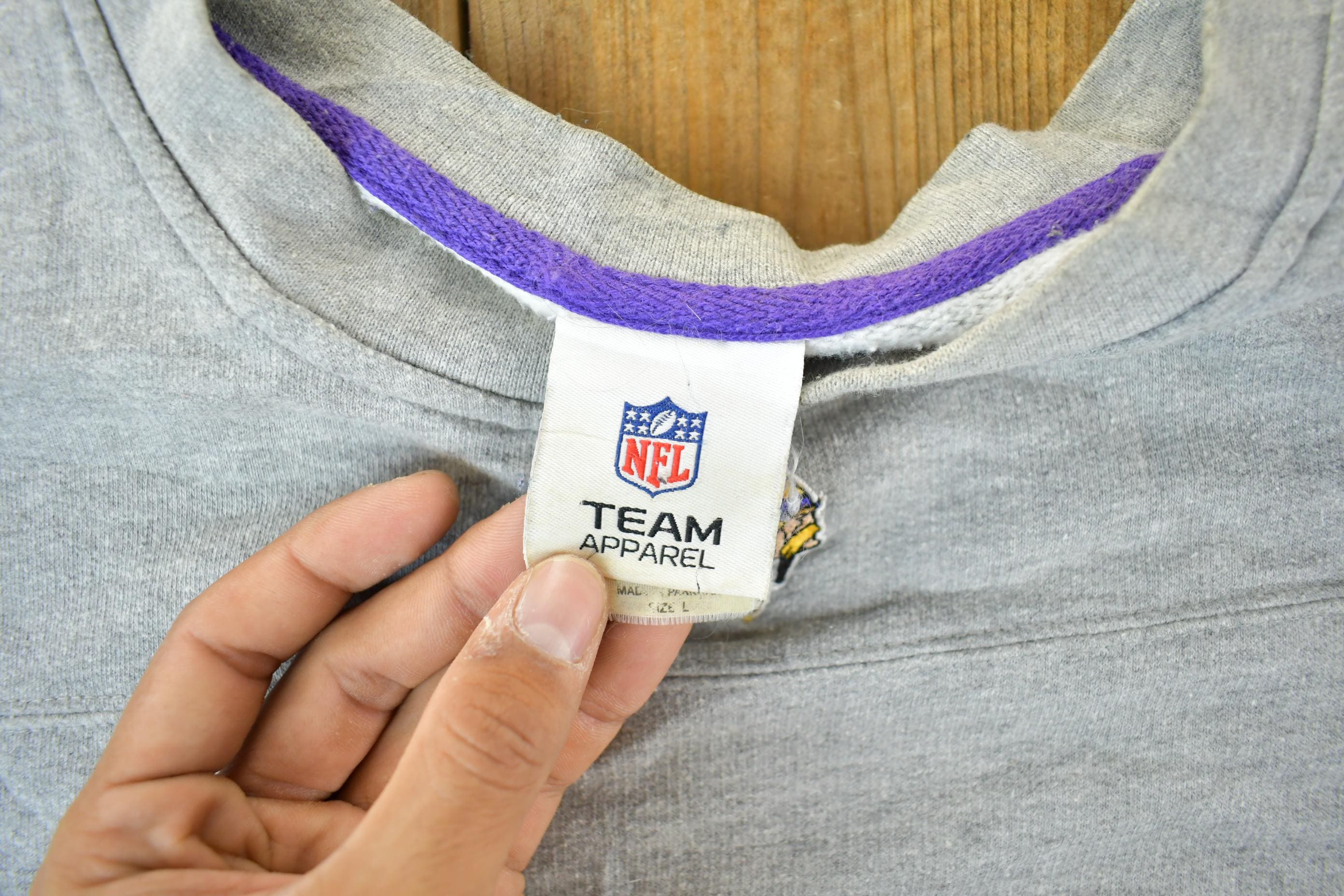 Vintage 2000s Minnesota Vikings NFL Crewneck Sweatshirt Men's Large