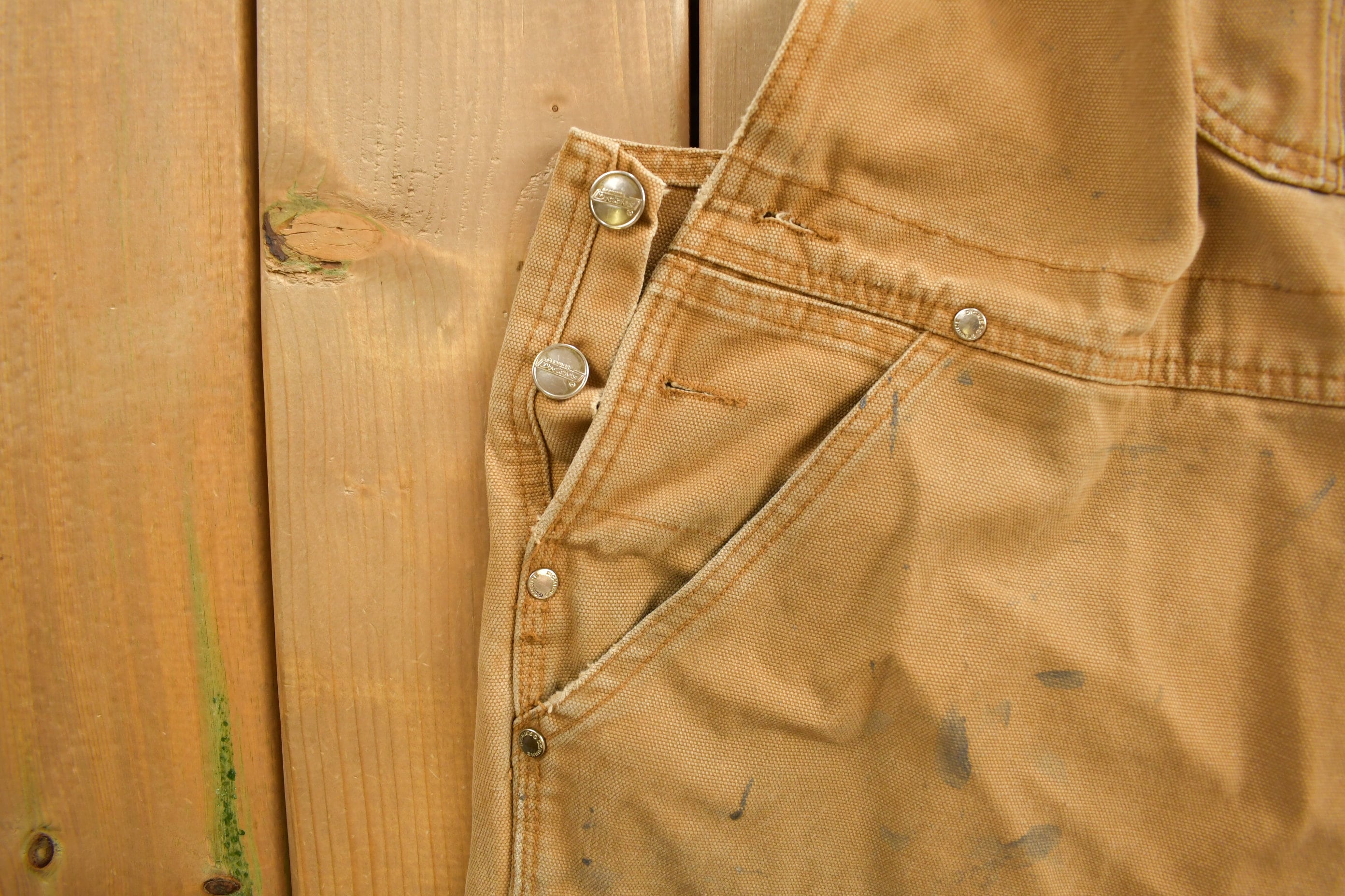 Vintage 1990s Dickies Canvas Overalls size 44 x 29  Vintage Overalls  Streetwear  Vintage Workwear  Dickies