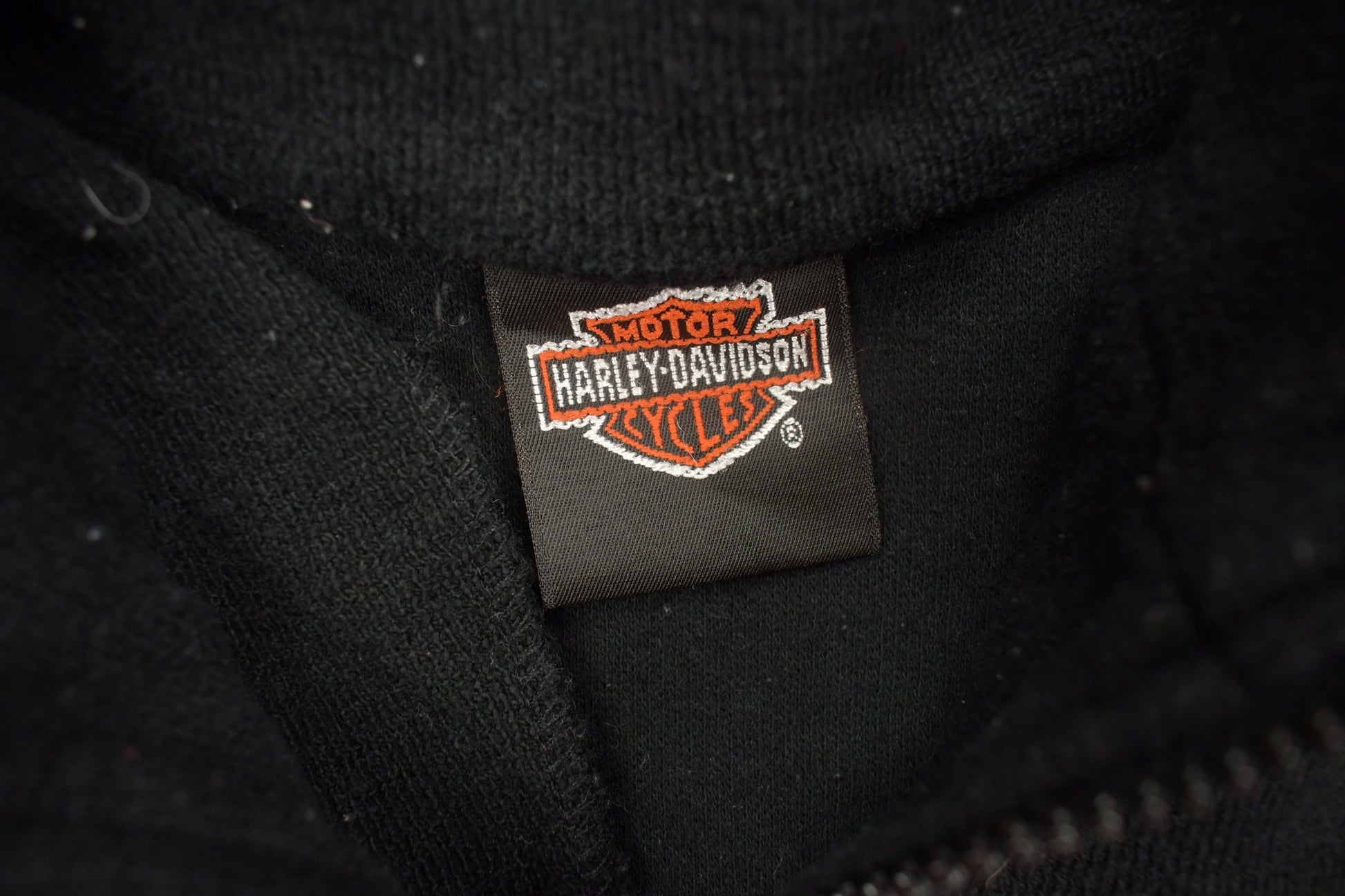 Vintage 1990s Quarter Zip Harley Davidson Sweater