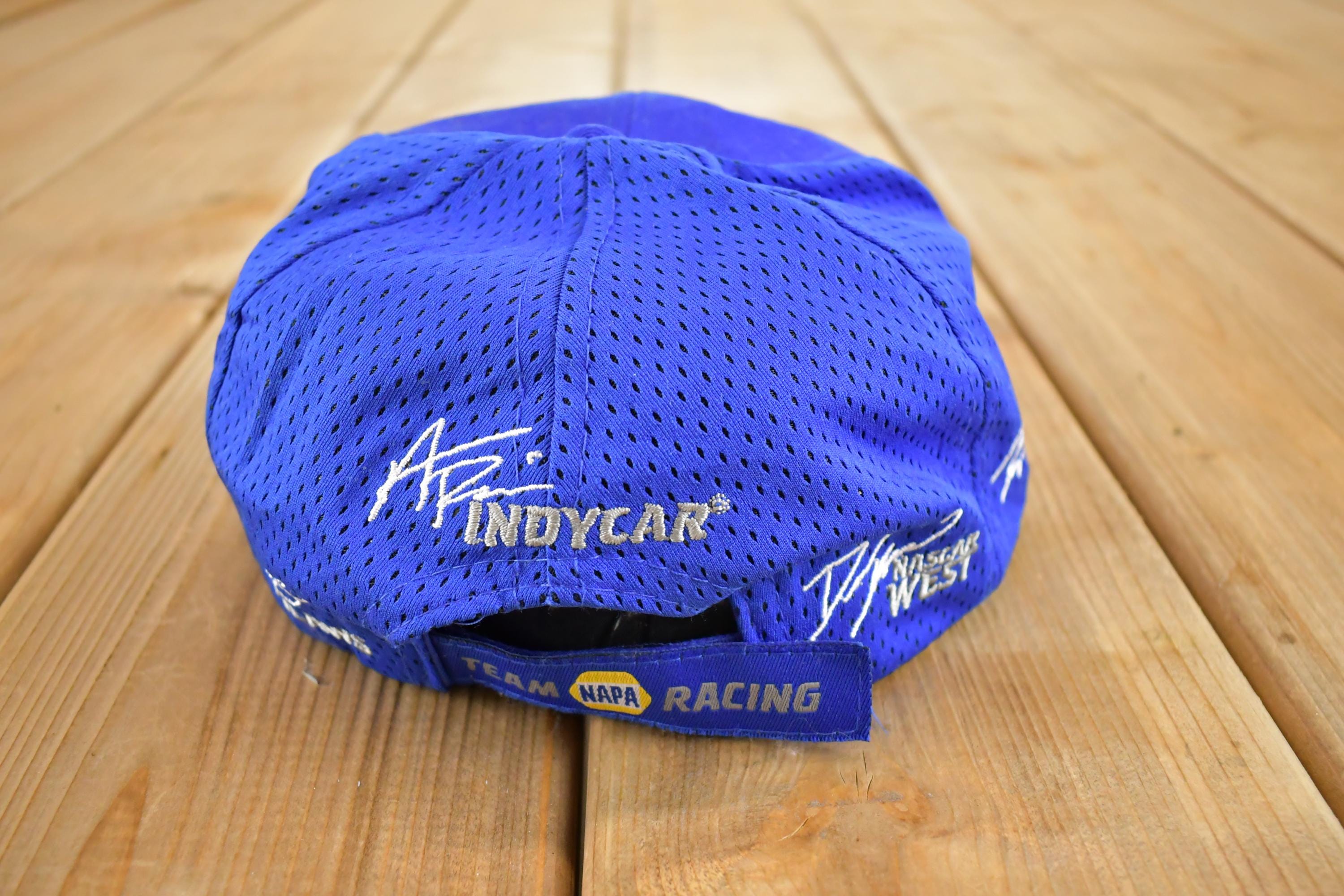 Vintage 1990s Napa Racing Snapback Autograph Hat / 90's Embroidered Race Car Cap