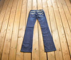 Vintage Y2K Miss Me Bedazzled Low Rise Jeans Size 26x33
