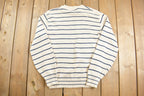 Vintage 1980s Robert Bruce Striped Knit Crewneck Sweater