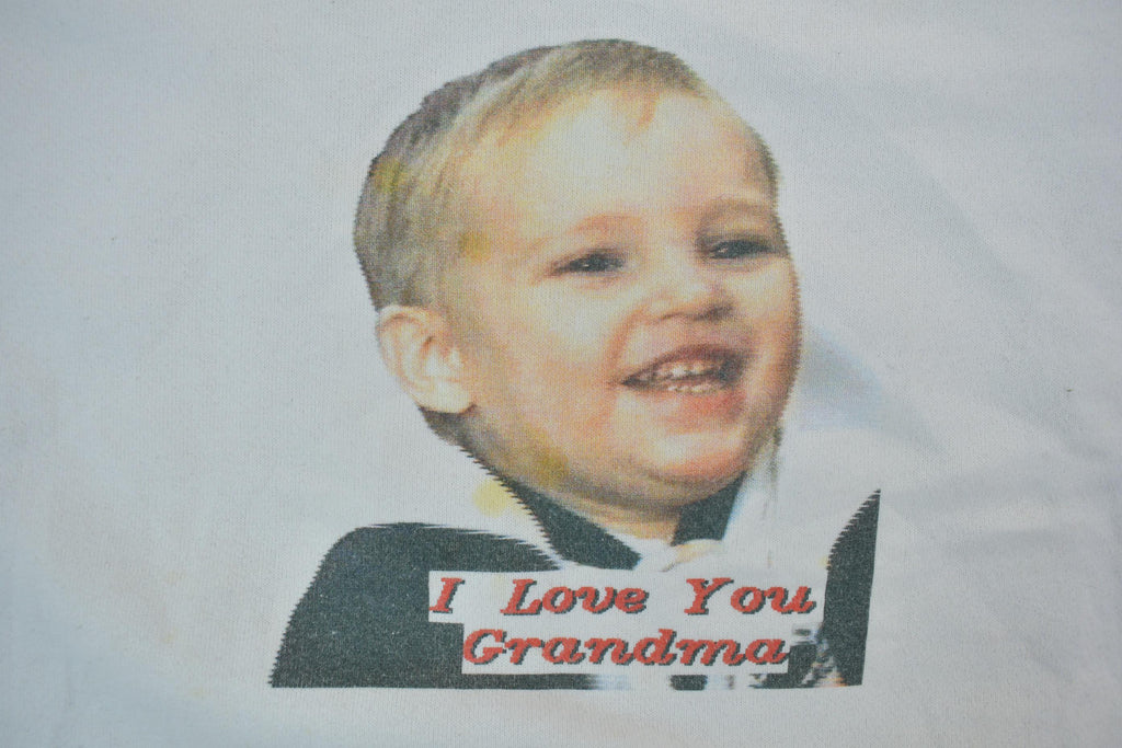 Vintage 1990s Cute Baby Face Crewneck Sweater